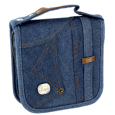 Сумка для компакт-дисков Defender "Denim", цвет: джинсовый х 6 см Цвет: джинсовый инфо 60b.