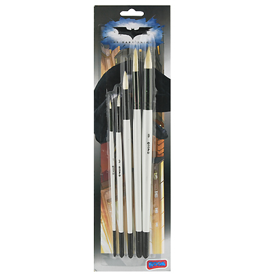 Набор кистей для рисования BOOM "The Dark Knight", 5 шт 1 см Состав 5 кистей инфо 89b.