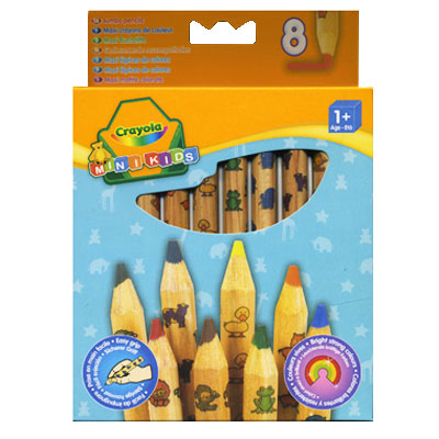 Набор толстых цветных карандашей "Crayola", 8 шт Бразилия Состав 8 разноцветных карандашей инфо 119b.