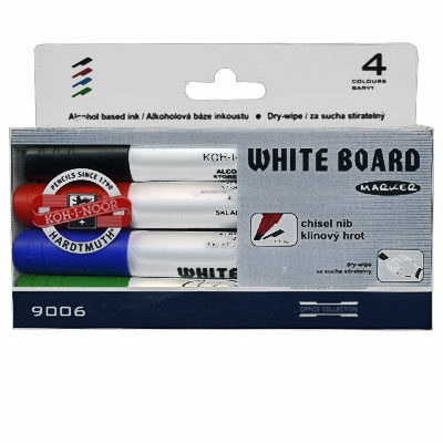 Набор маркеров "White Board" для белой доски, 4 шт 14 см Состав 4 маркера инфо 288b.