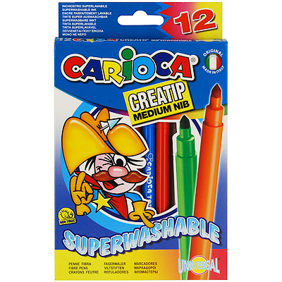 Набор фломастеров "Carioca Top Creatip", 12 цветов 1 см Состав 12 фломастеров инфо 876b.