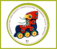 Ролик-шнуровка Мягкий конструктор, 25 элементов Серия: Флексика инфо 988b.
