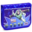 Пенал одностворчатый BOOM "Buzz" с наполнением, 15 предметов ластик, точилка, шариковая ручка, ножницы инфо 1099b.