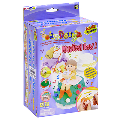 Игровой набор с пластилином "Musical Box" валик, буклет с примерами лепки инфо 1269b.