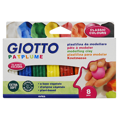 Пластилин "Giotto Patplume", 8 шт х 25 г F510500 х 2 см Артикул: F510500 инфо 1283b.
