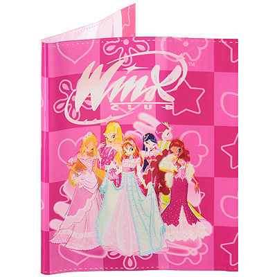 Обложка "Winx Club", в ассортименте зависимости от наличия на складе инфо 1567a.