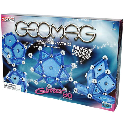 Магнитный конструктор "Geomag Glitter", 80 элементов оборудования Состав 80 элементов конструктора инфо 9023d.