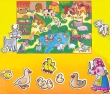 Игра на магнитах "На ферме" и животных, игровое поле (ферма) инфо 5557e.