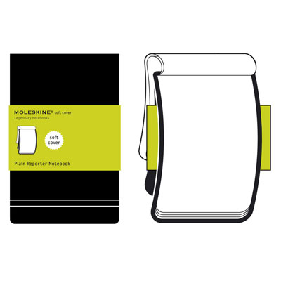 Записная книжка Moleskine,"Reporter Soft" (нелинованная), Large, черная оказывается в руках людей неординарных инфо 5753e.