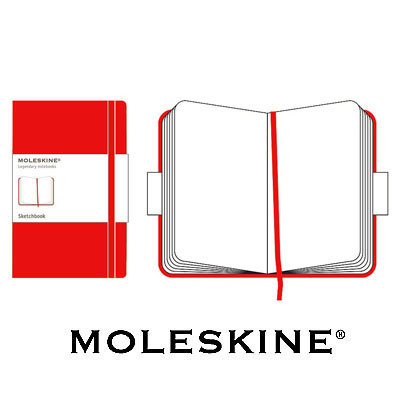 Записная книжка Moleskine, "Classic" (для рисунков), Large, красная оказывается в руках людей неординарных инфо 5754e.