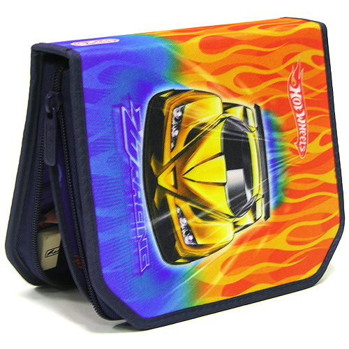Пенал одностворчатый "Hot Wheels" с наполнением, 26 предметов (сине-оранжевый) шт , табличка для расписания занятий инфо 5832e.