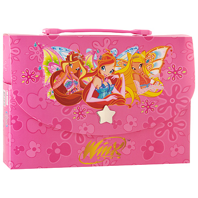 Папка-портфель "Winx Club" пластиковая, А4 Материал: пластик, металл Изготовитель: Китай инфо 6029e.