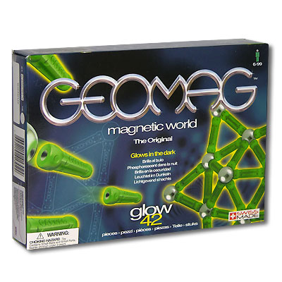 Светящийся магнитный конструктор "Geomag", 42 элемента магнитного оборудования Состав 42 элемента инфо 6412e.