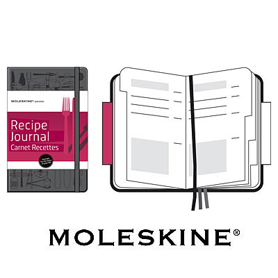 Записная книжка Moleskine, "Passion" (Recipe), Large, черная "Phaidon Design Classics", Великобритания, 2009) инфо 5163a.